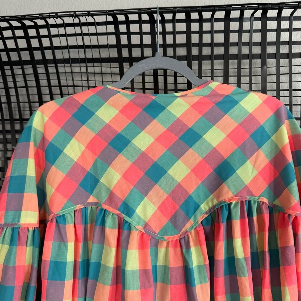 Hunter bell Naya Gingham Long Sleeve Top - Picture 7 of 8